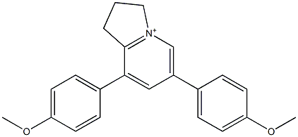 2,3-Dihydro-6,8-bis(4-methoxyphenyl)-1H-indolizinium 结构式