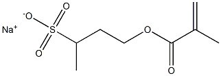 3-(Methacryloyloxy)-1-methyl-1-propanesulfonic acid sodium salt 结构式