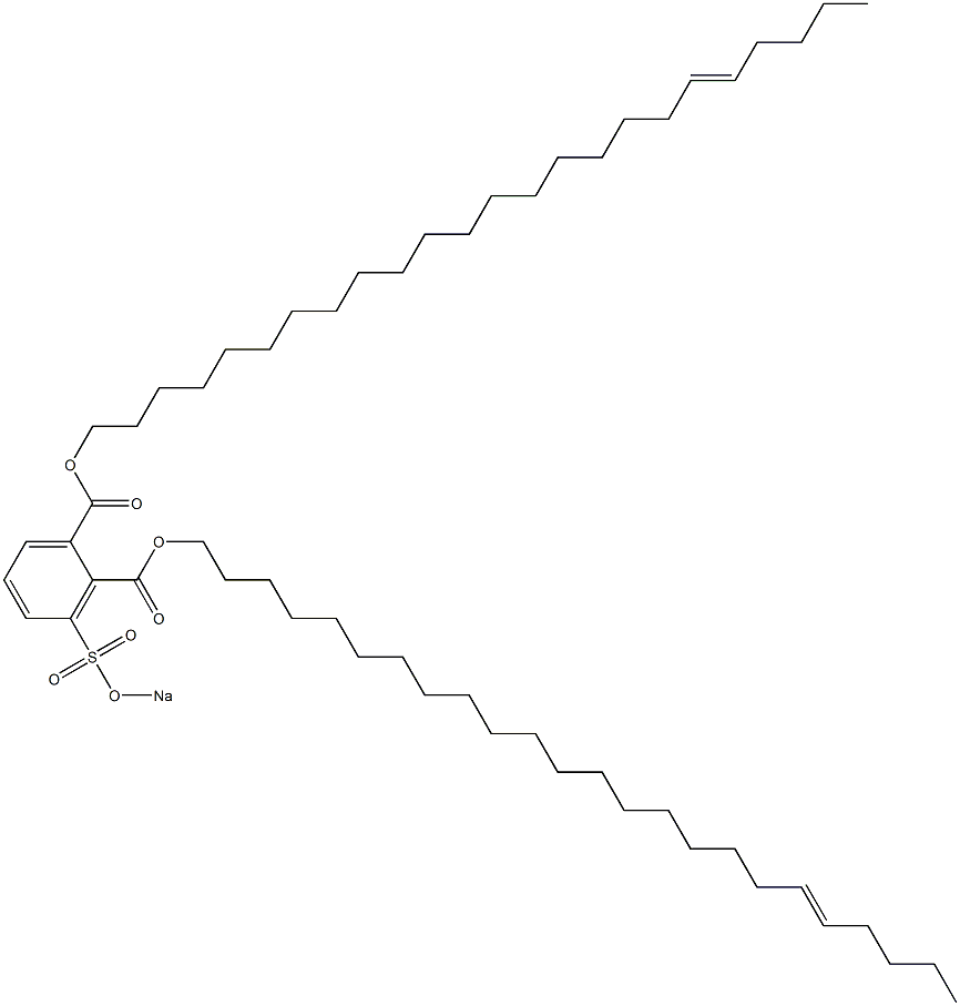 3-(Sodiosulfo)phthalic acid di(19-tetracosenyl) ester 结构式