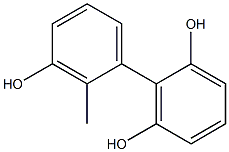 2'-Methyl-1,1'-biphenyl-2,3',6-triol 结构式