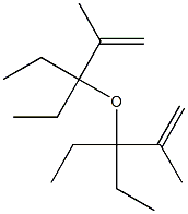 (+)-Ethyl[(R)-1-ethyl-2-methylallyl] ether 结构式