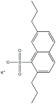 2,7-Dipropyl-1-naphthalenesulfonic acid potassium salt 结构式