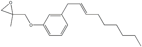 3-(2-Nonenyl)phenyl 2-methylglycidyl ether 结构式