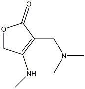 3-[(Dimethylamino)methyl]-4-methylamino-2(5H)-furanone 结构式