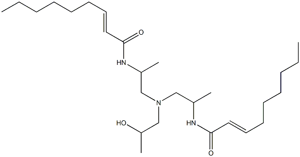 N,N'-[2-Hydroxypropyliminobis(1-methyl-2,1-ethanediyl)]bis(2-nonenamide) 结构式