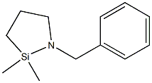 1-Benzyl-2,2-dimethyl-1-aza-2-silacyclopentane 结构式