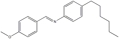 N-(4-Methoxybenzylidene)-4-hexylaniline 结构式