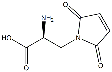 (2S)-2-Amino-3-(2,5-dioxo-3-pyrrolin-1-yl)propanoic acid 结构式