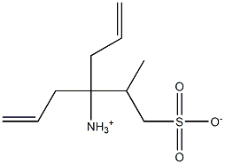Methyldiallyl(3-sulfonatopropyl) ammonium 结构式