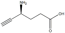 (S)-4-Amino-5-hexynoic acid 结构式