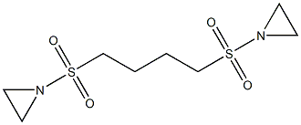 1,1'-(Tetramethylenedisulfonyl)bisaziridine 结构式