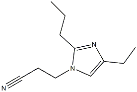 1-(2-Cyanoethyl)-4-ethyl-2-propyl-1H-imidazole 结构式