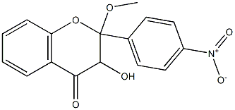 2-Methoxy-4'-nitroflavanonol 结构式