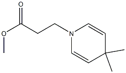 1,4-Dihydro-4,4-dimethylpyridine-1-propionic acid methyl ester 结构式