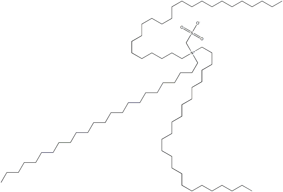 N,N-Ditetracosyl-N-sulfonatomethyl-1-tetracosanaminium 结构式