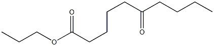 6-Ketocapric acid propyl ester 结构式