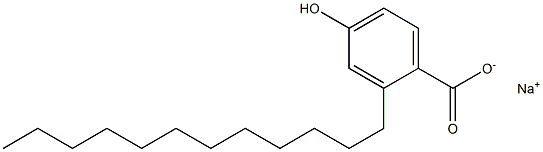 2-Dodecyl-4-hydroxybenzoic acid sodium salt 结构式