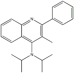2-Phenyl-3-methyl-4-diisopropylaminoquinoline 结构式