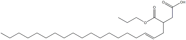 3-(2-Nonadecenyl)succinic acid 1-hydrogen 4-propyl ester 结构式