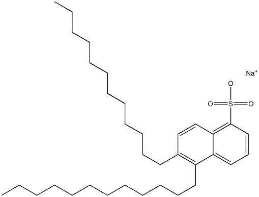 5,6-Didodecyl-1-naphthalenesulfonic acid sodium salt 结构式