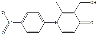 N-(4-Nitrophenyl)-3-(hydroxymethyl)-2-methyl-4(1H)-pyridone 结构式