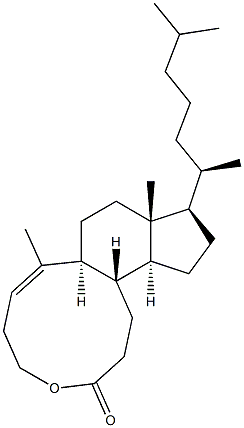 (E)-4-Oxa-5,10-secocholest-1(10)-en-5-one 结构式