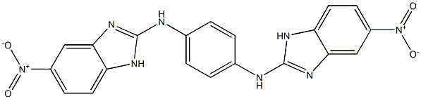 2,2'-[1,4-Phenylenebis(imino)]bis(5-nitro-1H-benzimidazole) 结构式