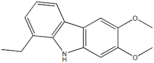 1-Ethyl-6,7-dimethoxy-9H-carbazole 结构式