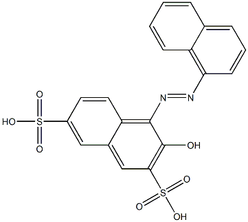 3-Hydroxy-4-(1-naphtylazo)-2,7-naphthalenedisulfonic acid 结构式