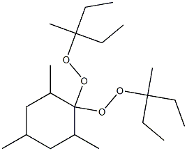 2,4,6-Trimethyl-1,1-bis(1-ethyl-1-methylpropylperoxy)cyclohexane 结构式