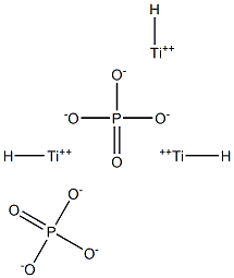 Phosphoric acid hydrogen titanium(II) salt 结构式