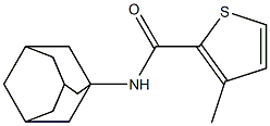 N-(1-Adamantyl)-3-methylthiophene-2-carboxamide 结构式