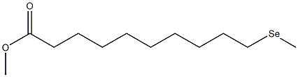 11-Selenadodecanoic acid methyl ester 结构式