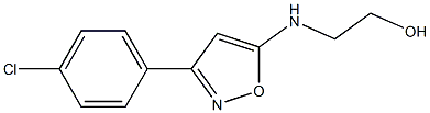 3-(p-Chlorophenyl)-5-[(2-hydroxyethyl)amino]isoxazole 结构式
