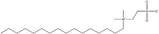 Hexadecyldimethyl(2-sulfonatoethyl)aminium 结构式