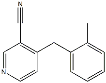 4-(2-Methylbenzyl)pyridine-3-carbonitrile 结构式