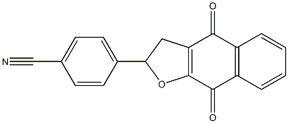 2-(4-Cyanophenyl)-2,3-dihydronaphtho[2,3-b]furan-4,9-dione 结构式