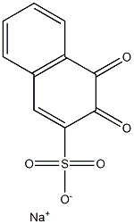 3,4-Dihydro-3,4-dioxo-2-naphthalenesulfonic acid sodium salt 结构式