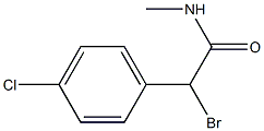 N-Methyl-2-(4-chlorophenyl)-2-bromoacetamide 结构式