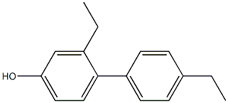 4-(4-Ethylphenyl)-3-ethylphenol 结构式