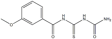 1-(3-Methoxybenzoyl)thiobiuret 结构式