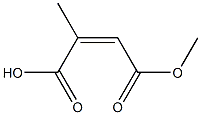 Citraconic acid hydrogen 4-methyl ester 结构式