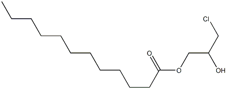 Dodecanoic acid 3-chloro-2-hydroxypropyl ester 结构式