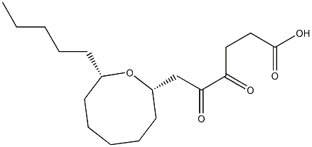 4,5-Dioxo-6-[[(2S,8S)-8-pentyloxocan]-2-yl]hexanoic acid 结构式