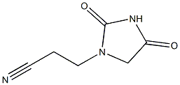 1-(2-Cyanoethyl)hydantoin 结构式
