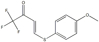 4-(4-Methoxyphenylthio)-1,1,1-trifluoro-3-buten-2-one 结构式