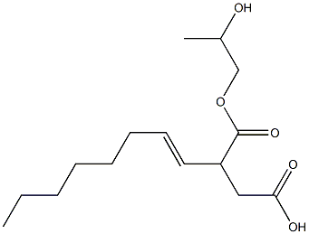 2-(1-Octenyl)succinic acid hydrogen 1-(2-hydroxypropyl) ester 结构式