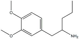 1-(3,4-Dimethoxyphenyl)pentan-2-amine 结构式