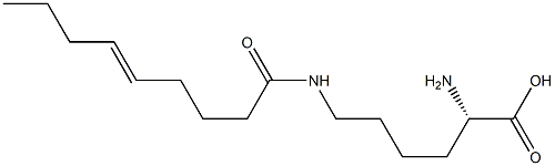 N6-(5-Nonenoyl)lysine 结构式