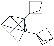 1,4-Bis(bicyclo[1.1.1]pentan-1-yl)pentacyclo[4.2.0.02,5.03,8.04,7]octane 结构式